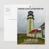 マサチューセッツ州ハイランドライトハウス ポストカード (正面/裏面)