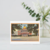 マサチューセッツ州ハウスインボストンヴィンテージトラベル ポストカード (スタンド正面)