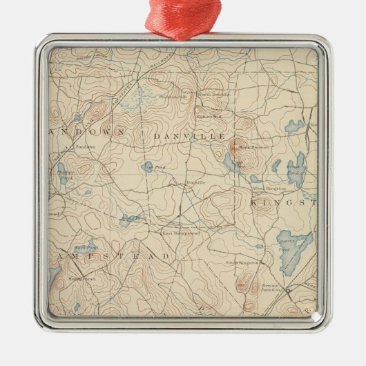 マサチューセッツ州ハーバーヒル メタルオーナメント (正面)