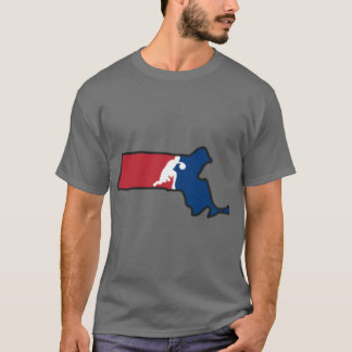 マサチューセッツ州バスケットボールUSAカラー Tシャツ