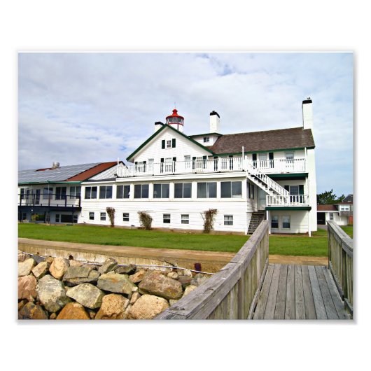 マサチューセッツ州バスリバーライトハウス写真プリント フォトプリント            (正面)