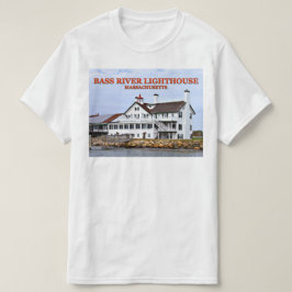 マサチューセッツ州バスリバーライトハウスTシャツ Tシャツ