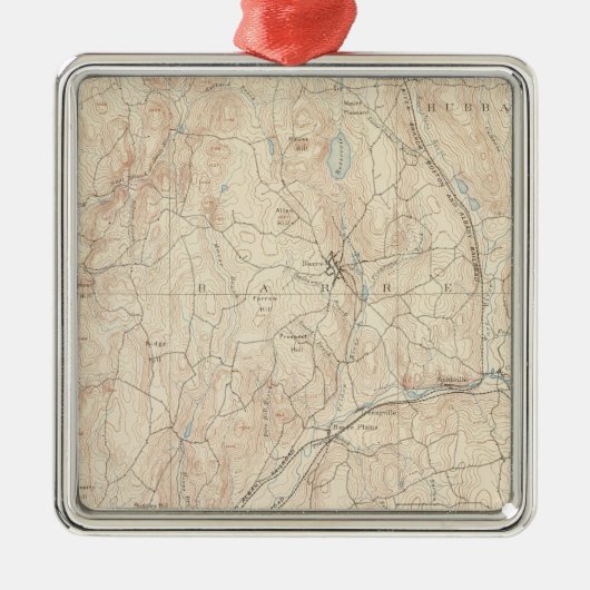 マサチューセッツ州バレ メタルオーナメント (正面)