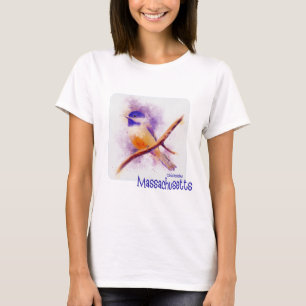 マサチューセッツ州バードザ《鳥》アメリカゴガラ Tシャツ
