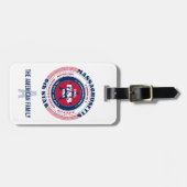 マサチューセッツ州パーソナライズされたギフト荷物タグ ラゲッジタグ (正面横)