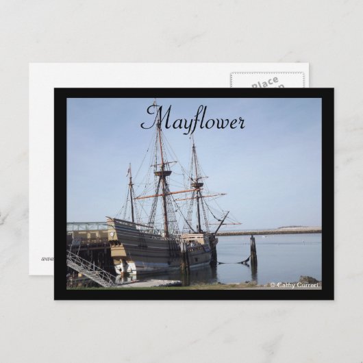 マサチューセッツ州ピルグリムメモリアル州パーク ポストカード (正面/裏面)