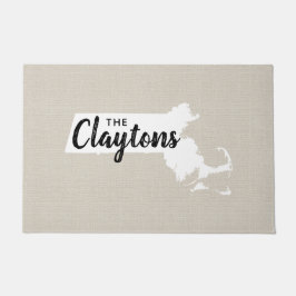 マサチューセッツ州ファミリーモノグラム州Doormat ドアマット