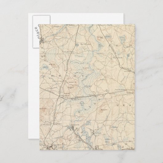 マサチューセッツ州フラミンガム ポストカード (正面/裏面)