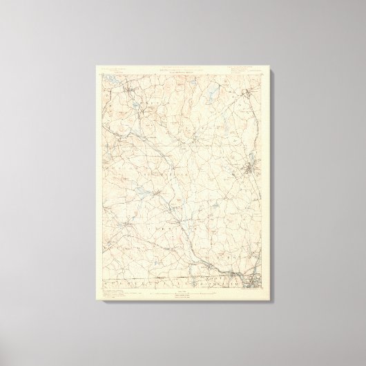 マサチューセッツ州ブラックストーン キャンバスプリント (正面)