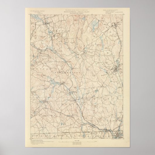 マサチューセッツ州ブラックストーン ポスター (正面)