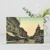 マサチューセッツ州ブロークトン、ヴィンテージ1910。 カード (スタンド正面)