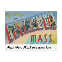 マサチューセッツ州プリマスからの挨拶