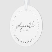 マサチューセッツ州プリマス旅行統一された州 オーナメント (正面)