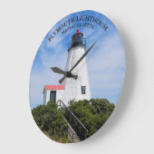 マサチューセッツ州プリマス・ラウンドクロック ラージ壁時計 (傾斜)