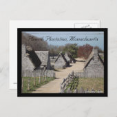 マサチューセッツ州プリモス農園 ポストカード (正面/裏面)