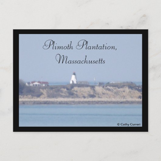 マサチューセッツ州プリモス農園 ポストカード (正面)