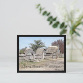 マサチューセッツ州プリモス農園 ポストカード (スタンド正面)
