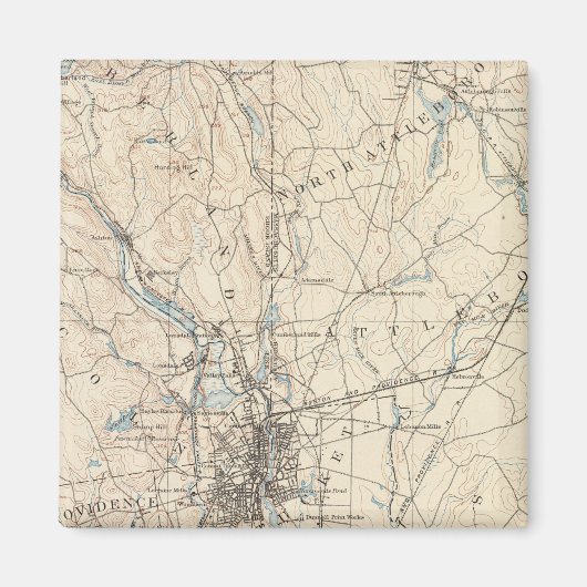 マサチューセッツ州プロビデンス マグネット (正面)