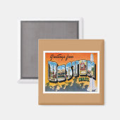 マサチューセッツ州ボストンからの挨拶 マグネット (正面/裏面)