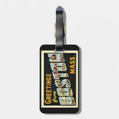 マサチューセッツ州ボストンからの挨拶 ラゲッジタグ (裏面縦)