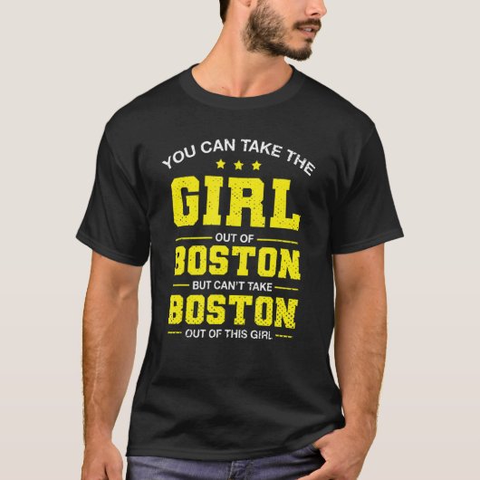 マサチューセッツ州ボストンから娘を連れ出す Tシャツ (正面)