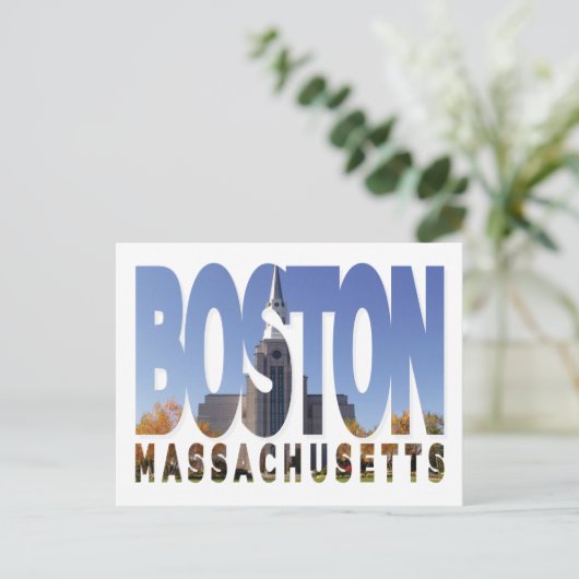 マサチューセッツ州ボストンのはがき ポストカード (スタンド正面)