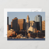 マサチューセッツ州ボストンのスカイライン5 ポストカード (正面/裏面)