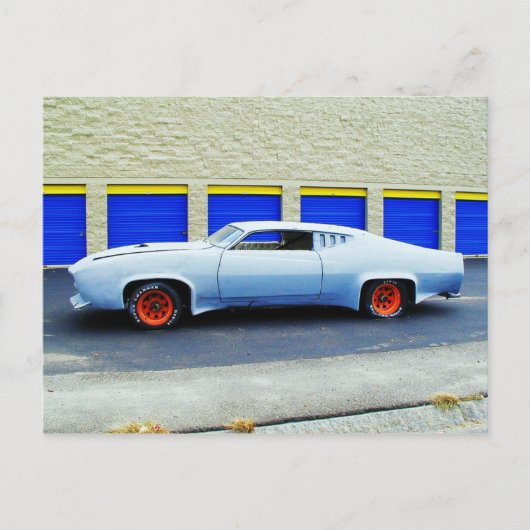 マサチューセッツ州ボストンの古いブルーカー。 ポストカード (正面)