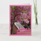 マサチューセッツ州ボストンの春 箔グリーティングカード (正面)