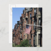 マサチューセッツ州ボストンの歴史的なバックベイエリア ポストカード (正面/裏面)