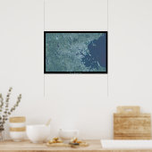 マサチューセッツ州ボストンの衛星ポスター ポスター (キッチン)