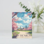 マサチューセッツ州ボストンへの旅行 ポストカード (スタンド正面)