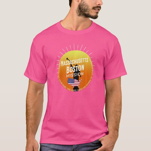 マサチューセッツ州ボストンモルモンLds宣教師 Tシャツ (正面)