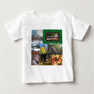 マサチューセッツ州ボストン写真部 ベビーTシャツ