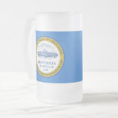 マサチューセッツ州ボストン国旗Frosted Glass Beer M フロストグラスビールジョッキ (正面左)