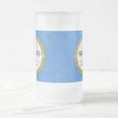 マサチューセッツ州ボストン国旗Frosted Glass Beer M フロストグラスビールジョッキ (中央)