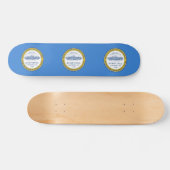 マサチューセッツ州ボストン州旗 スケートボード (横)