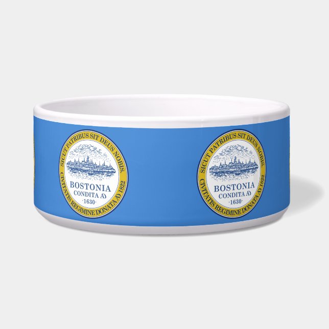 マサチューセッツ州ボストン州旗 ボウル (正面)