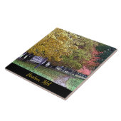 マサチューセッツ州ボストン秋の葉 タイル (側面)