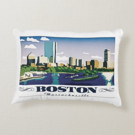 マサチューセッツ州ボストン アクセントクッション (裏面)