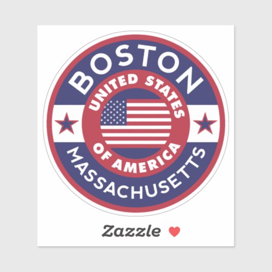 マサチューセッツ州ボストン シール (シート)