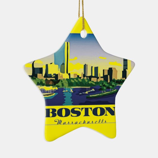 マサチューセッツ州ボストン セラミックオーナメント (右)