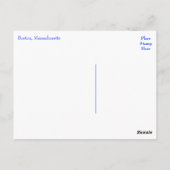 マサチューセッツ州ボストン – ボストンガーデンズポストカード ポストカード (裏面)