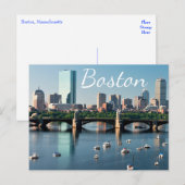 マサチューセッツ州ボストン – ボストンハーバーポストカード ポストカード (正面/裏面)