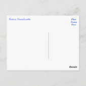 マサチューセッツ州ボストン – ボストンハーバーポストカード ポストカード (裏面)