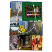 マサチューセッツ州ボストン ミディアムペーパーバッグ (裏面)