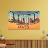 マサチューセッツ州ボストン(建物) キャンバスプリント (インサイチュ (リビング))