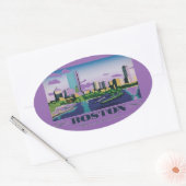 マサチューセッツ州ボストン 楕円形シール (封筒)