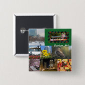 マサチューセッツ州ボストン 缶バッジ (正面&裏面)