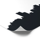 マサチューセッツ州ボストン |都市座標 ポスター (角)